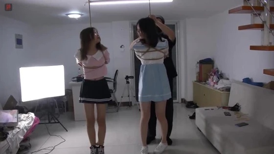 2 Schoolgirs Bondage