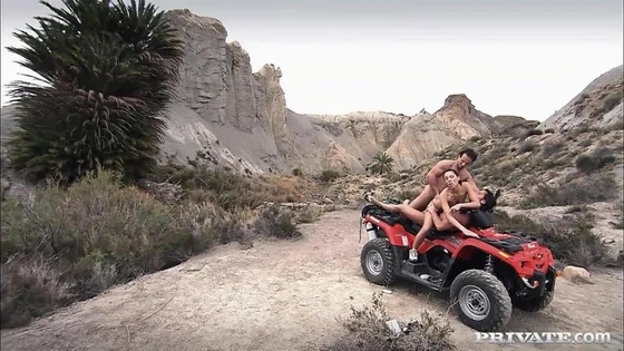 Vanessa May - Vanessa May in a hot and sweaty threesome on a quad bike
