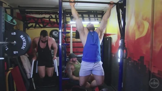 Muscle Man Three Way-Bull Barrett, Derek Bolt, Leo Benjamin
