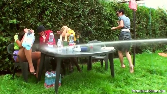 gabrielle gucci & Leony Aprill, Jenna Lovely, Valentina Ross - Backyard Bangers Part 1