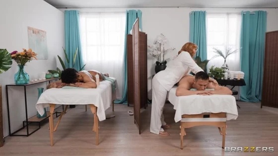 BraZZers:- Married Couple Mobs the Horny Masseuse Starring: Halle Hayes, Emma Magnolia, Mick Blue