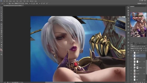 Sakimichan - Ivy Valentine nsfw vid process