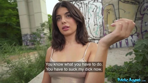 PublicAgent - Elena Spano - Outdoor Sex with Italian