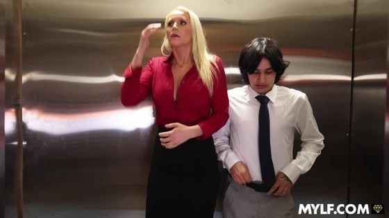 Vanessa Cage - Stuck and Double Teamed in the Elevator